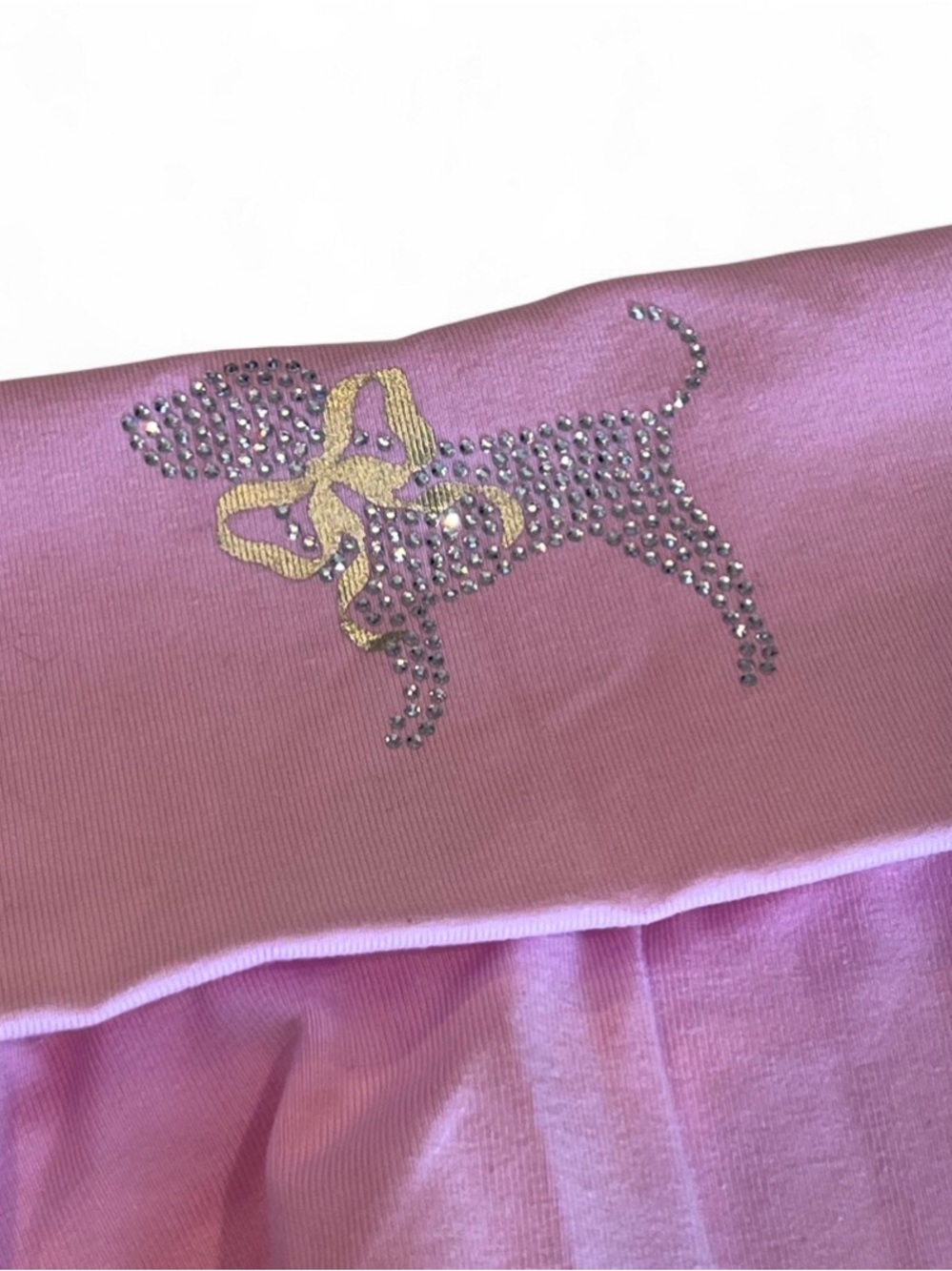 PINK X LOVESHACKFANCY COTTON FOLD-OVER FLIRTY SKIRT - PINK LOLLIPOP - XS - Picture 7 of 9